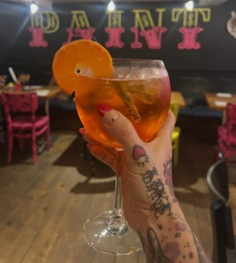 Cocktails at art-ful pottery café